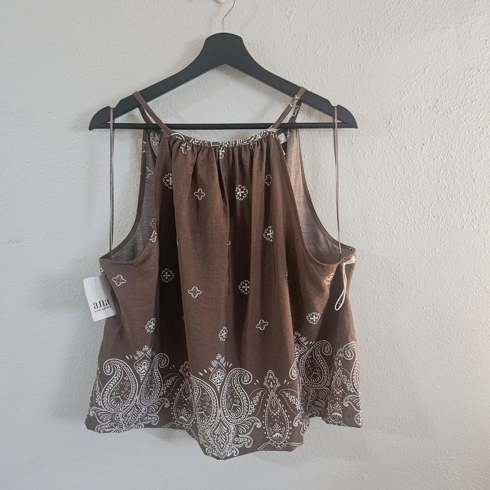 a.n.a a new approach Boho Bandana Paisley Tank Top